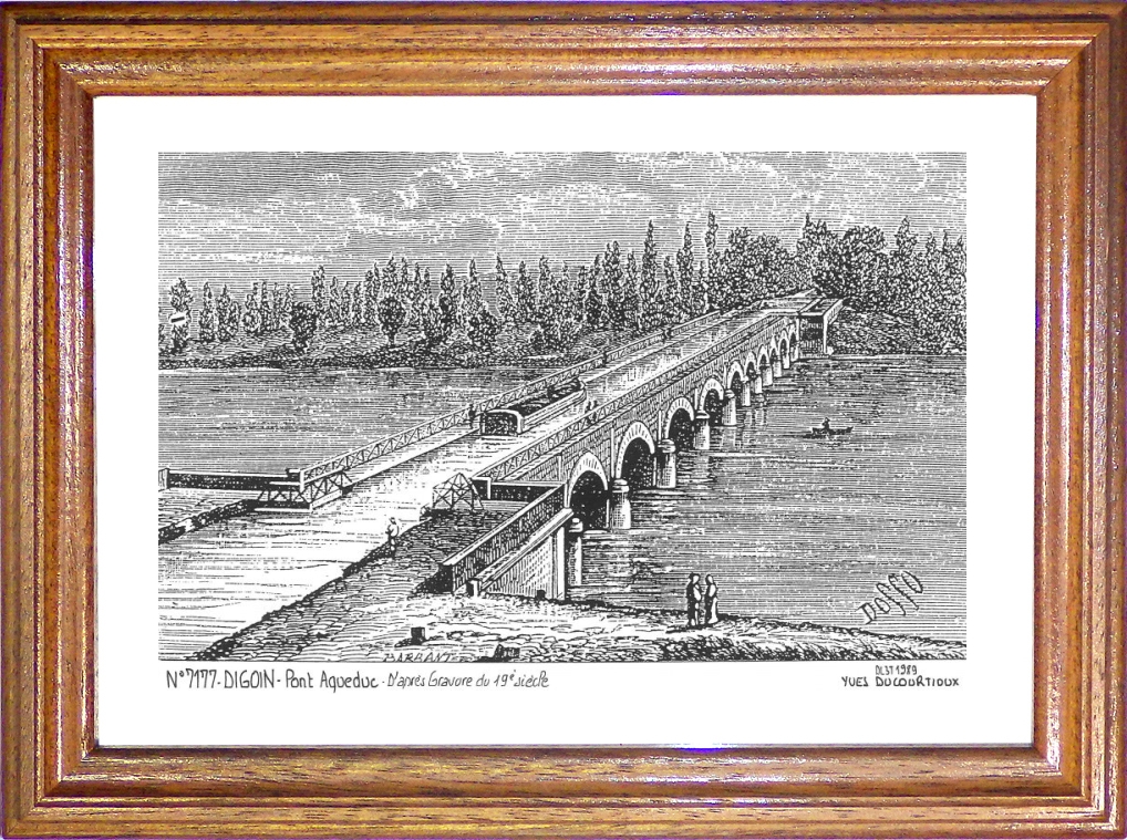 N 71077 - DIGOIN - pont acqueduc