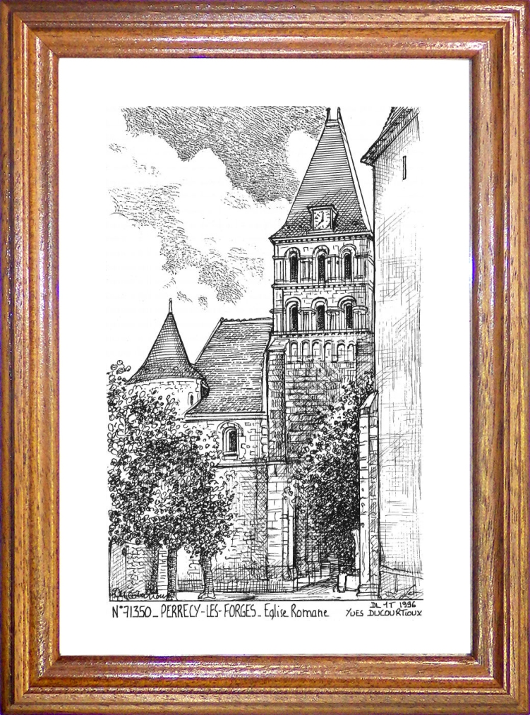 N 71350 - PERRECY LES FORGES - glise romane