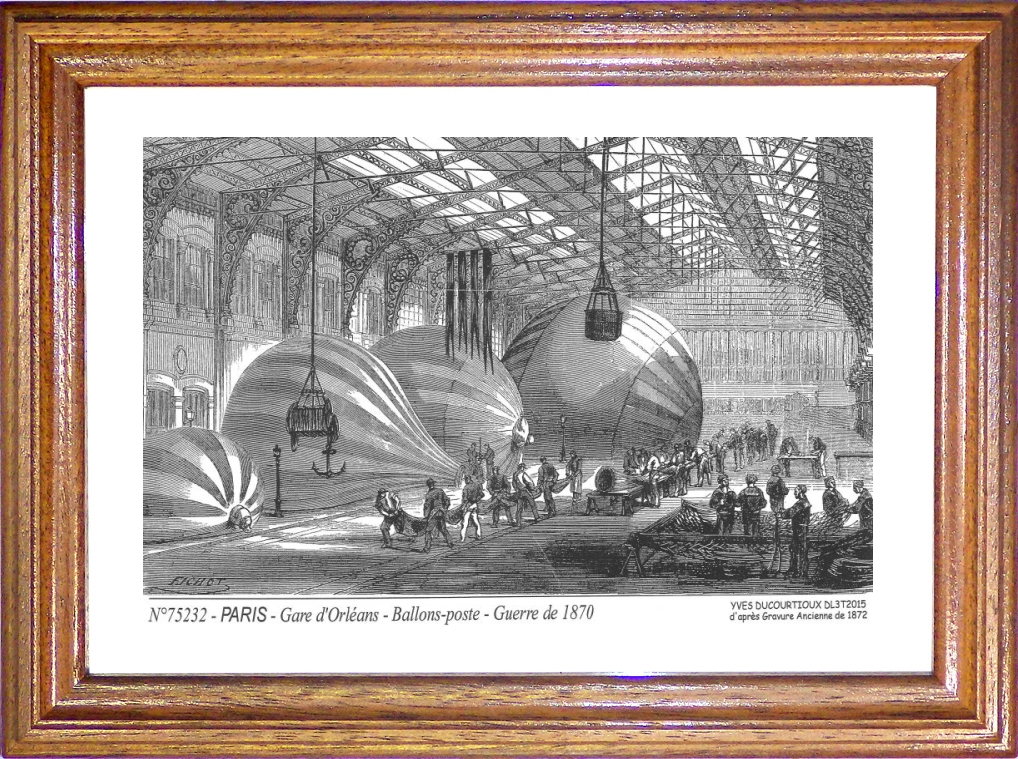N 75232 - PARIS - gare d orlans ballons poste