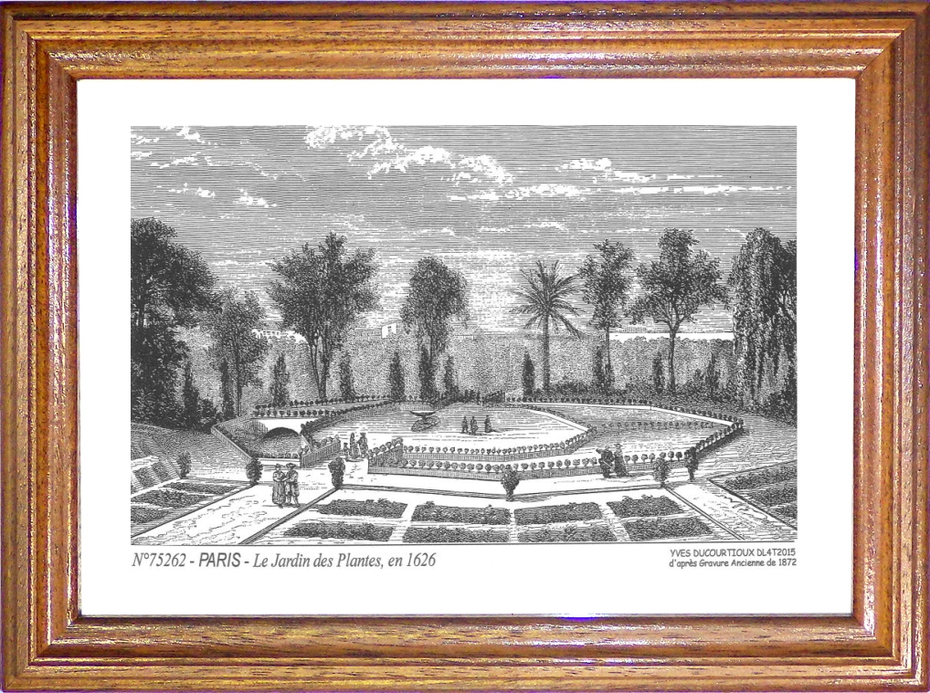 N 75262 - PARIS - le jardin des plantes en 1626