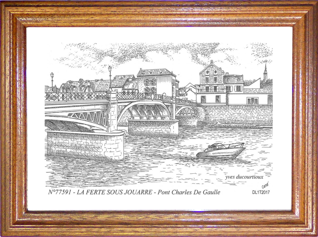 N 77591 - LA FERTE SOUS JOUARRE - pont charles de gaulle