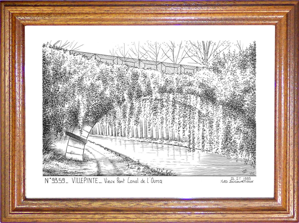 N 93059 - VILLEPINTE - vieux pont canal de l ourcq
